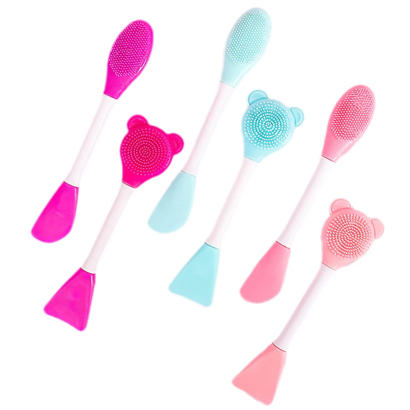 Cute Face Mask Brush Silicone Facial Mask Mud Mixing Brushes Original Soft Fashion Beauty Women Skin Face Care Makeup Tools