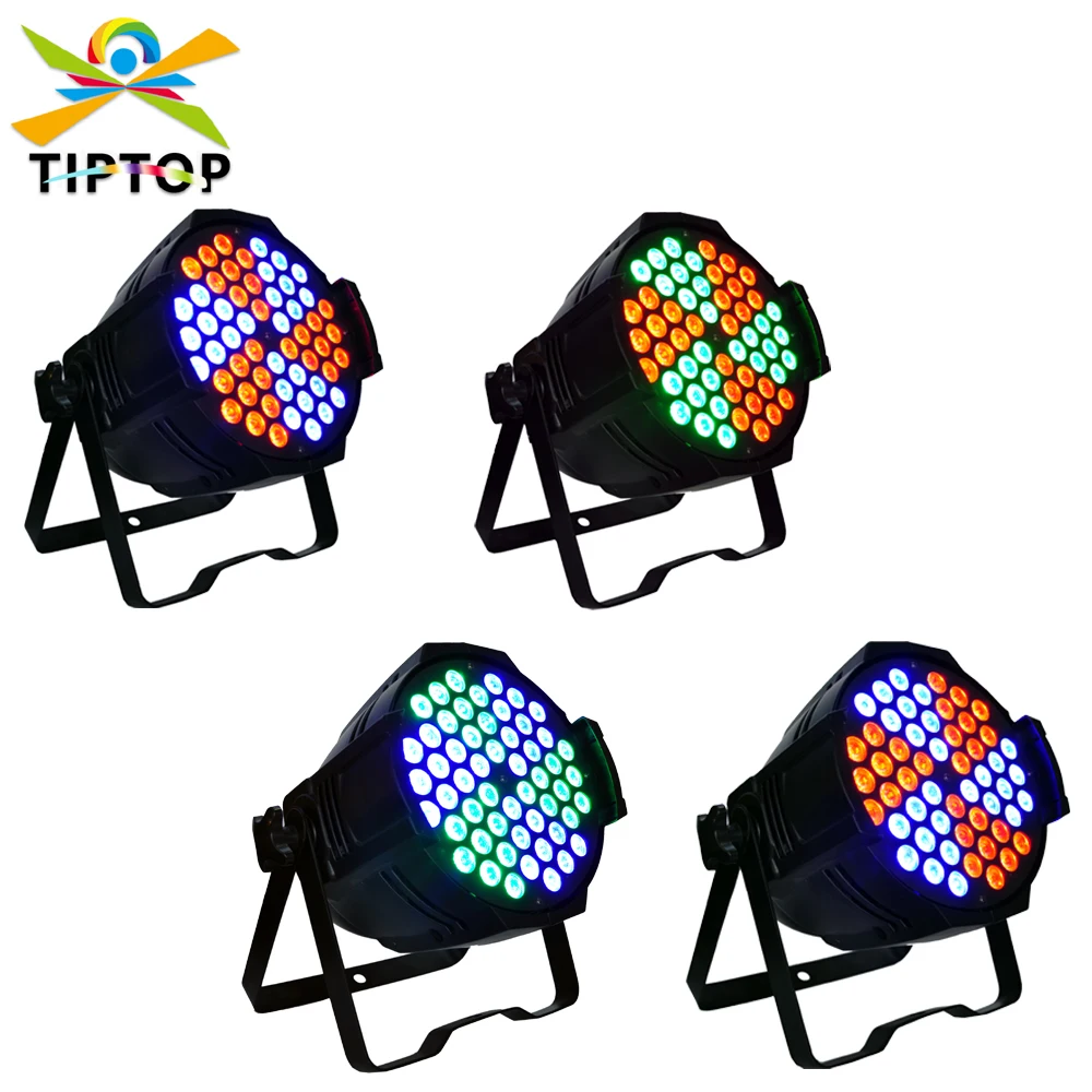 TIPTOP Gigertop 150W 54x3W RGB 3IN1 Windmill Aluminum Led Par Light Individual Led Lamp Board Control 3/6/10CH TP-P54C