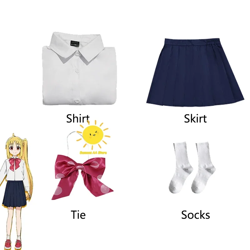 Anime ijichi nijika cosplay bocchi the rock cosplay trajes ijichi nijika uniforme peruca halloween carnaval festa cos feminino meninas