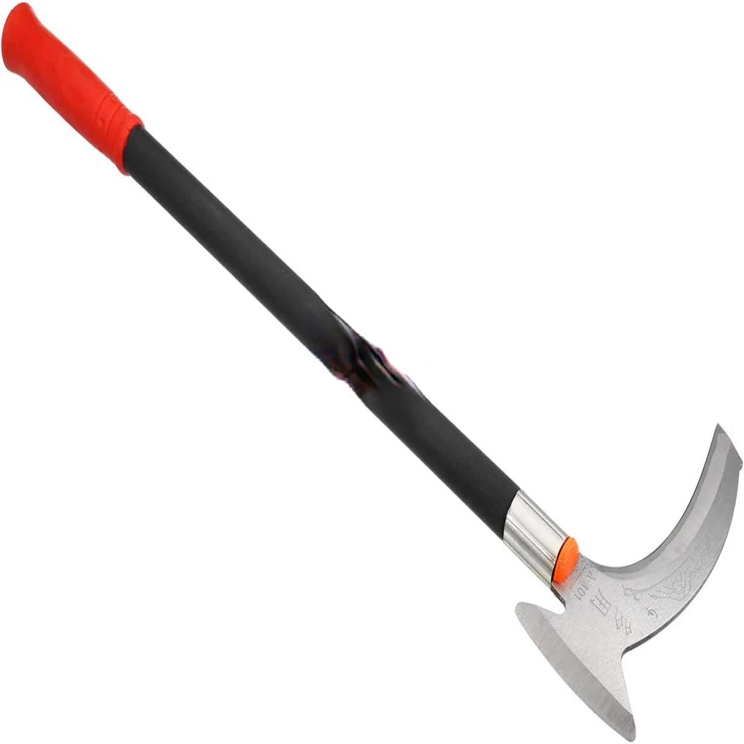 

High-Quality and Versatile Set of 2 Durable Portable Steel Weeding Scythes - 22 Inches Long Gardening Hand Sickle Machetes with