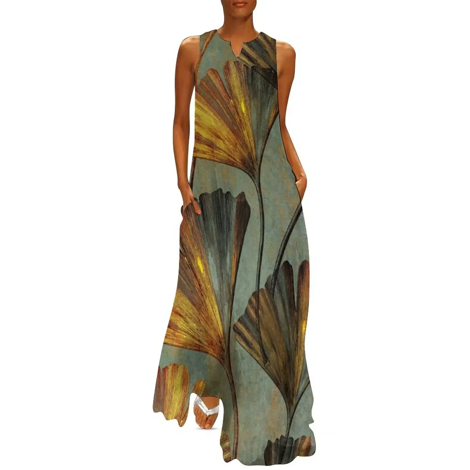 

ginko floral decoration #ginko Long Dress prom dress 2025 clothes for women Dress