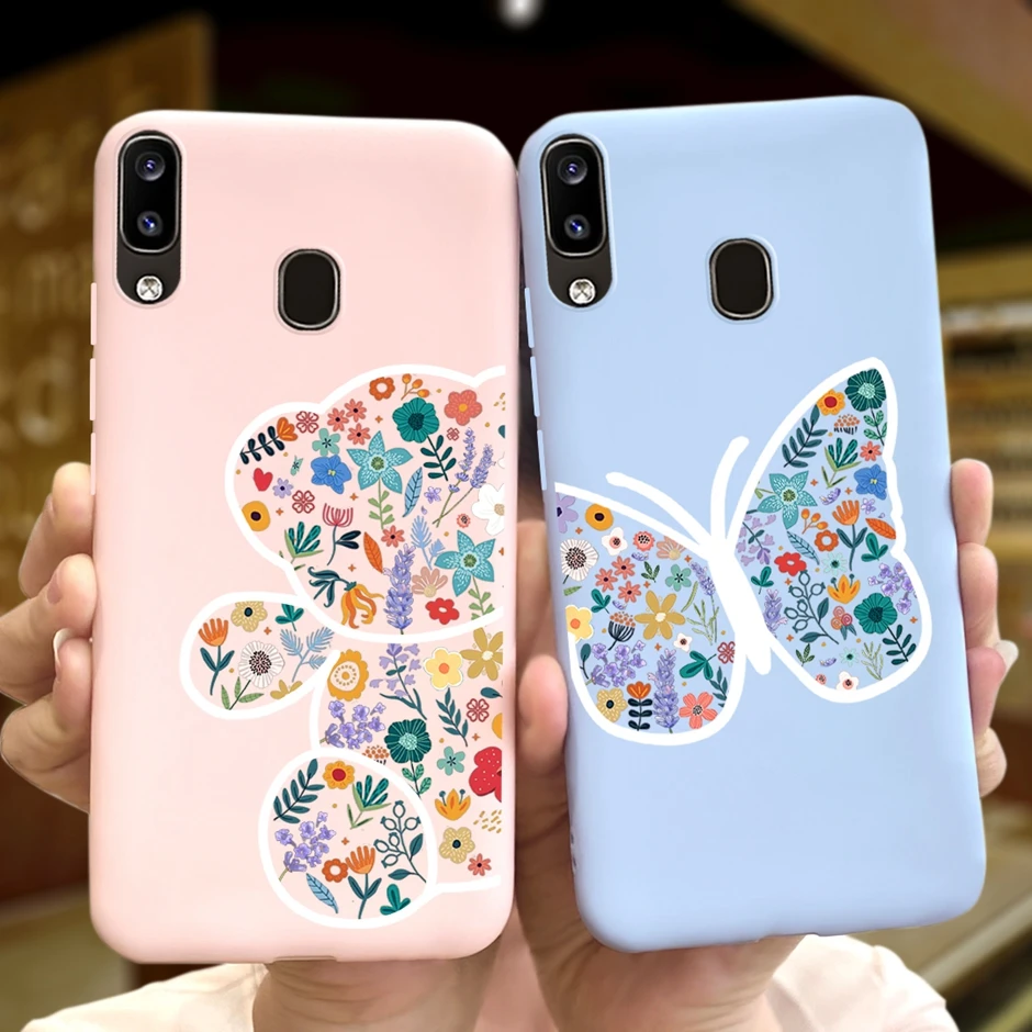 For Samsung Galaxy A20 Phone Case Cartoon Cat Silicone TPU Back Cover For Samsung A20 A30 M10s A 20 30 M 10s M10 S Cases