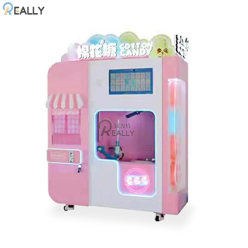 Fully automatic cotton candy high quality electric cotton candy making machine with fa vending machine cotton candy