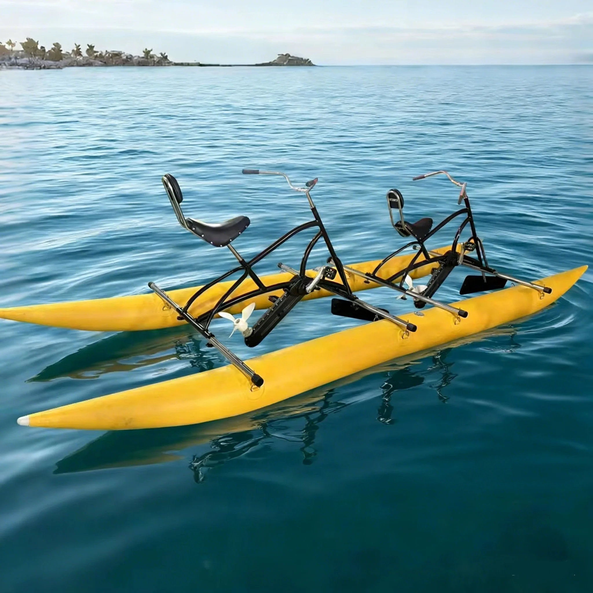 2026New Inflatable Water Bike Double Seat Pedal-Powered Water Bicycle for Lake & Sea Recreatiopromote sales