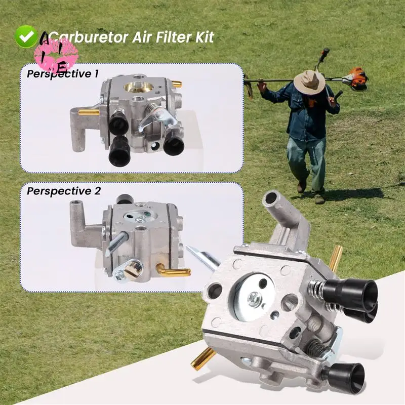 

A11E-Carburetor Air Filter Kit For Stihl FS120 FS200 FS250 FS300 FS350 FR350 FR450 FR480 Replace 4134 120 0653 4134 120 0603