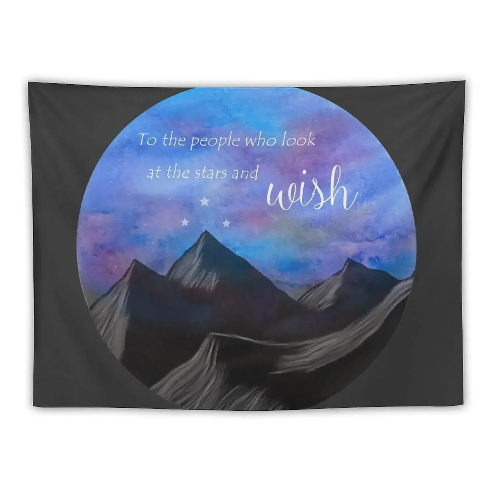 To the people who look at the stars and wish Tapestry Bathroom Decor Aesthetic Room Decor Tapestry