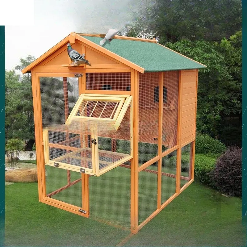 cage dovecote house shed bird cage meat  racing wooden rainproof and sunscreen breeding cage