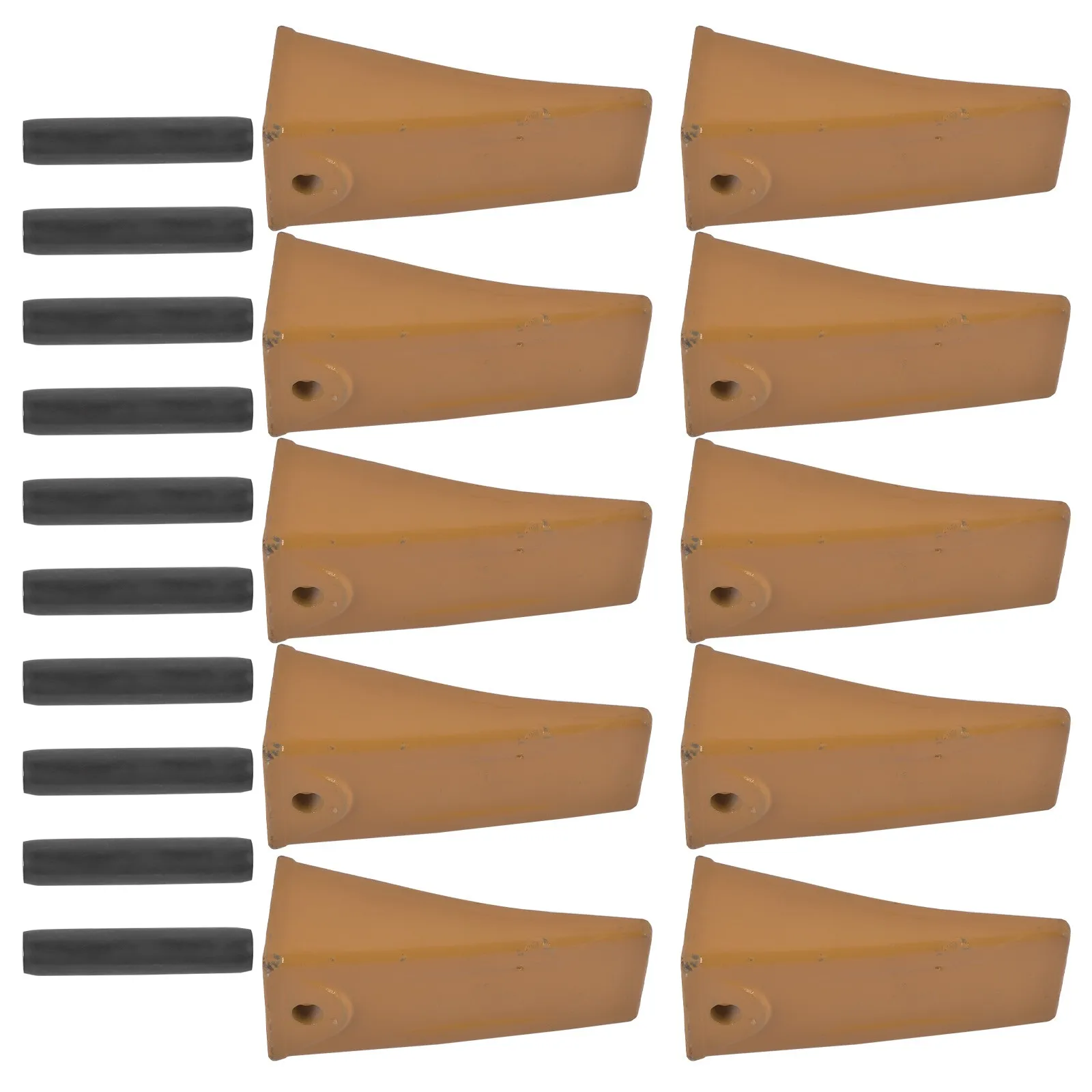 AP02 Tool Parts 10* X156L Long Dirt Teeth Bucket Teeth/Tooth with P156 Roll Pins Kit Alloy Steel