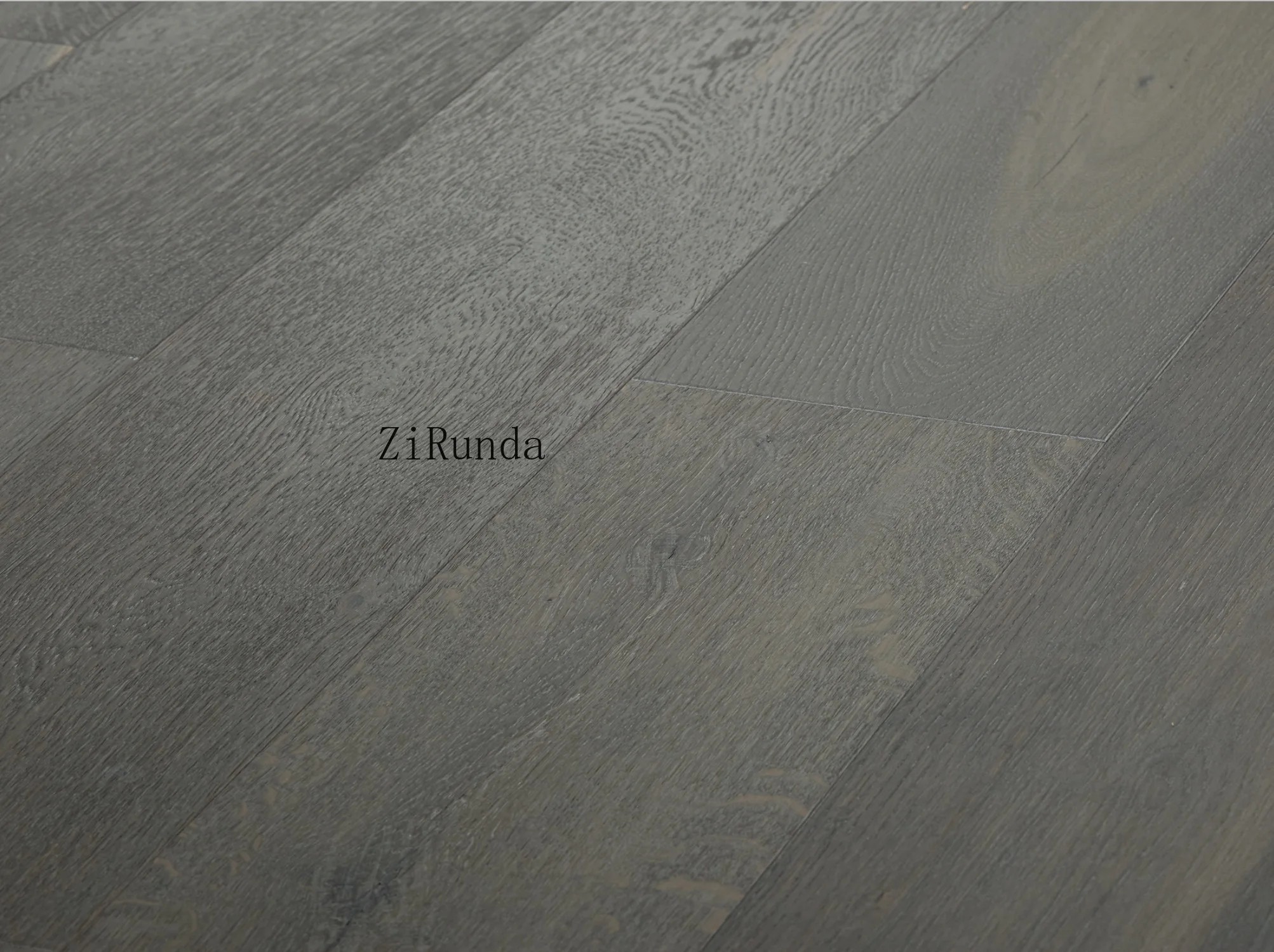 نسخة مخصصة أرضيات خشبية هندسية متعددة الطبقات باللون الرمادي الفاتح، أرضيات هندسية للفيلا من خشب البلوط 14 مم