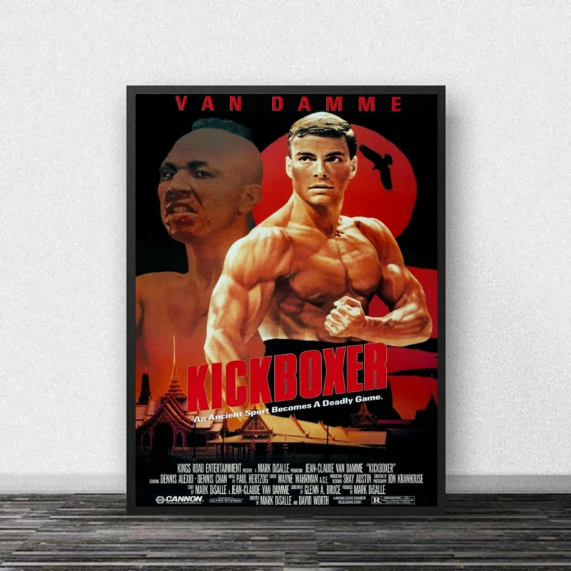 Classic Movie Kickboxer Jean-Claude Van Damme Lionheart Prints Flim Poster Canvas Painting For Living Room Home Decor Gift