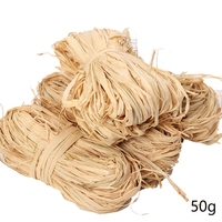 MissDeer 50g/Roll Natural Raffia Straw Rope Wedding Invitation Gift Packing Rope Flower Wrapping Decoration Straw Rope Party