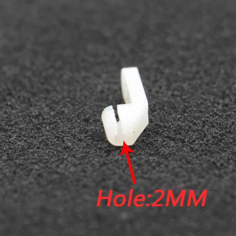 20PCS Servo Rudder Angle Link L-shaped Nylon Chuck Suitable for RC FPV 2MM Steel Wire Fixed wing Oil Aircraft Parts Accessories