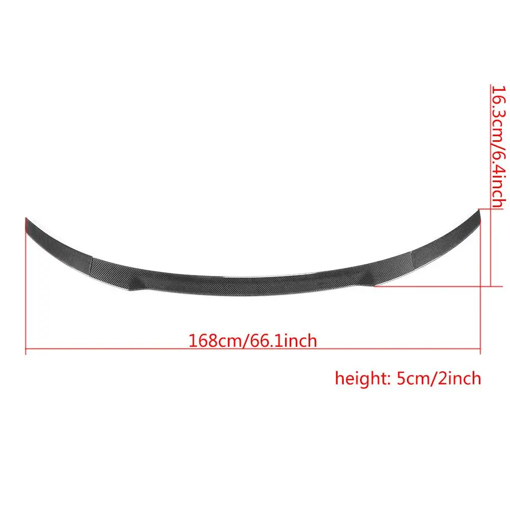 Carbon Fiber Rear Spoiler Wing for 。 R8 V8 V10 2008-2014