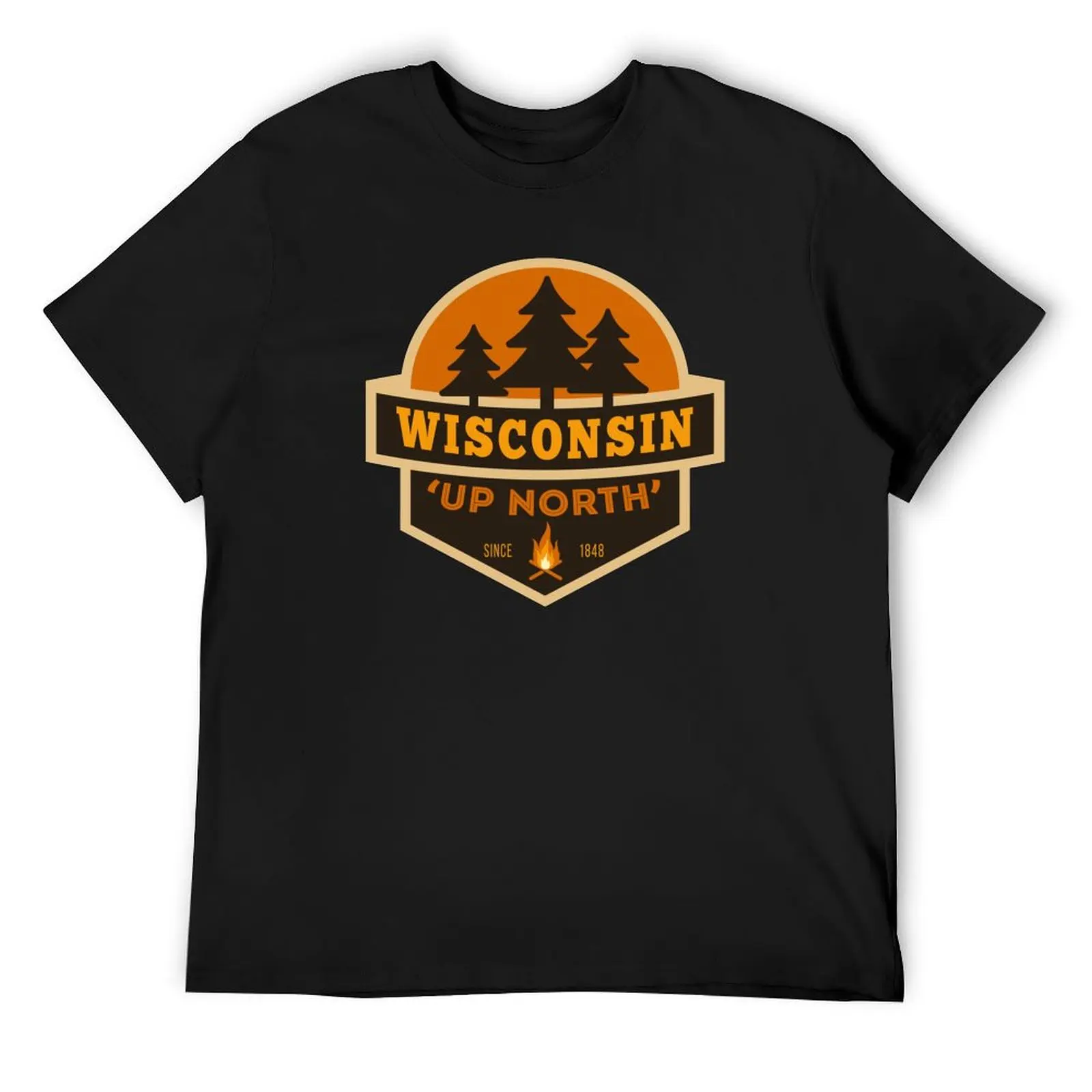 

Retro Wisconsin Up North T-Shirt luxury t-shirt hippie clothes aesthetic clothes tees vintage t shirt men