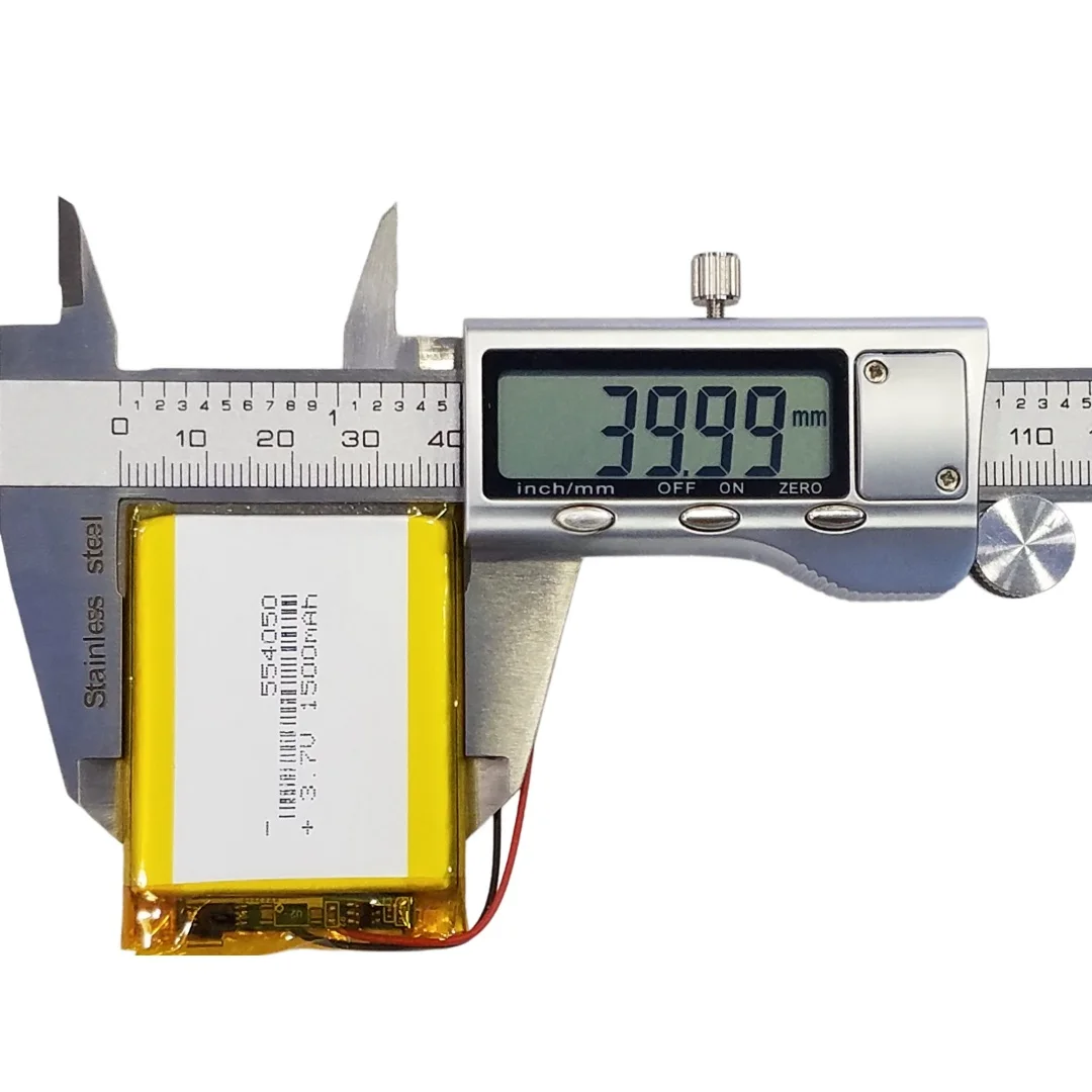 Batterie Li-Po 554050 compatible avec 524451 554451 584050 pour terminal de données sans fil LTE et haut-parleur Bluetooth