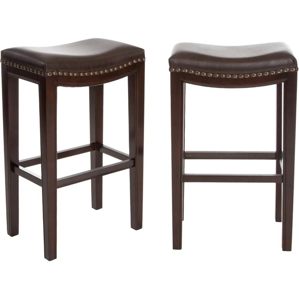 

Christopher Knight Home Avondale Backless Bar Stools,12"D x 18.13"W x 30"H, 2-Pcs Set, Brown