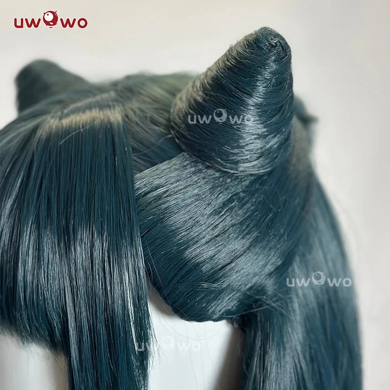 

LQUWOWO Maomao Wig Anime The Apothecaryy Diaries Maomao Frog Green Hanfu Style Hunt Cosplay Wig Long Dark Green Wig New suit