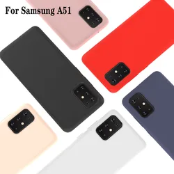 For Samsung A51 Matte silicone soft Candy color Case for Samsung Galaxy A51 Matte Soft Back Phone Cover For Smsung A51 Cases