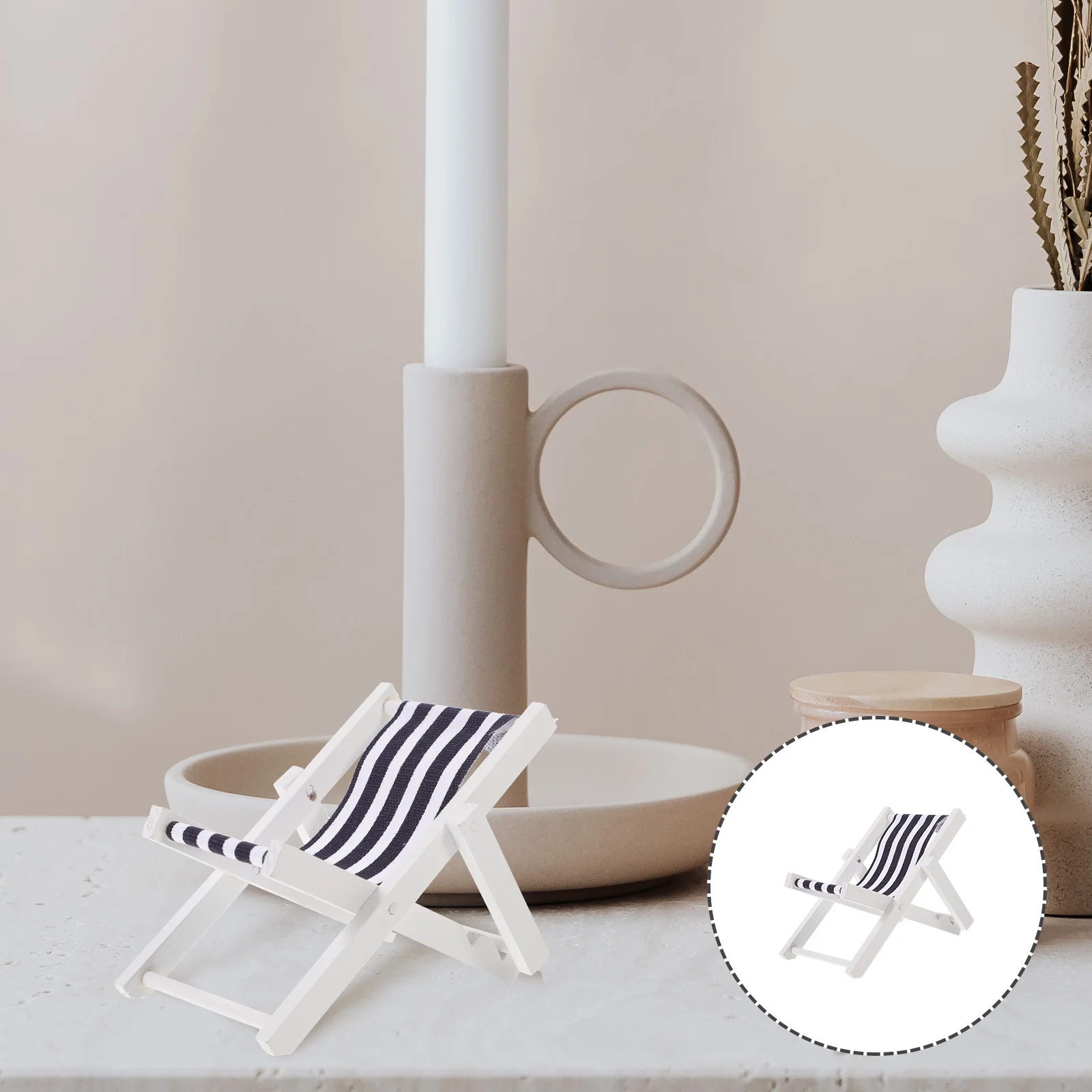 

Миниатюрный деревянный шезлонг в морском прибрежном стиле для дома и улицы, украшение для рабочего стола, украшение для стола, очаровательный декор