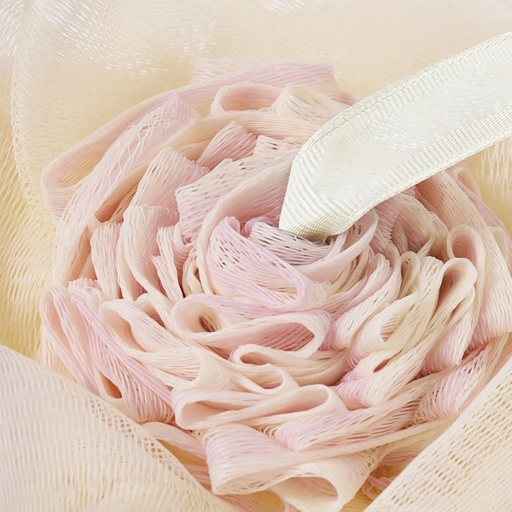 3pcs Set Loofah-Bath-Sponge-Extra Large-75g Shower Soft Mesh Body Scrubber Puff  Soft Large Non-Scattered Ball Flower Bath