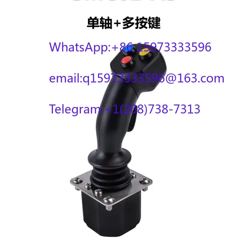 61A 3 Button Handheld Single Axis Joystick and Operation Handle for Industrial Control and Machine Operation
