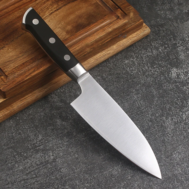 5 Inch Utility Knife 3 Layers Clad Steel 9Cr18MoV Blade ABS Handle Sharp Cleaver Paring Boning BBQ Kitchen Knives Cooking Tools