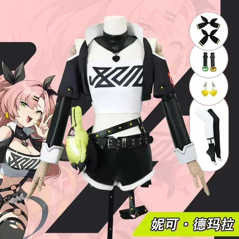 Nicole Demara Cosplay Costuem Game Zenless Zone Zero Cosplay DokiDoki-R Nicole Demara Cosplay Wig Women Game Costume