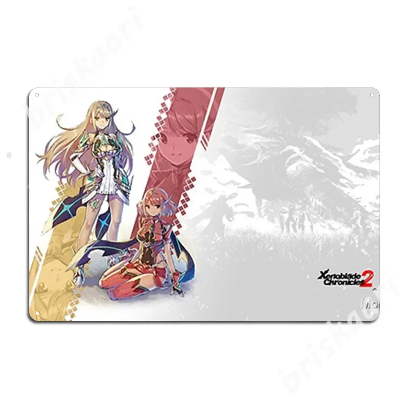 Xenoblade Chronicles 2 - General Design Metal Signs pub Bar Cave Funny Painting Décor Tin sign Posters