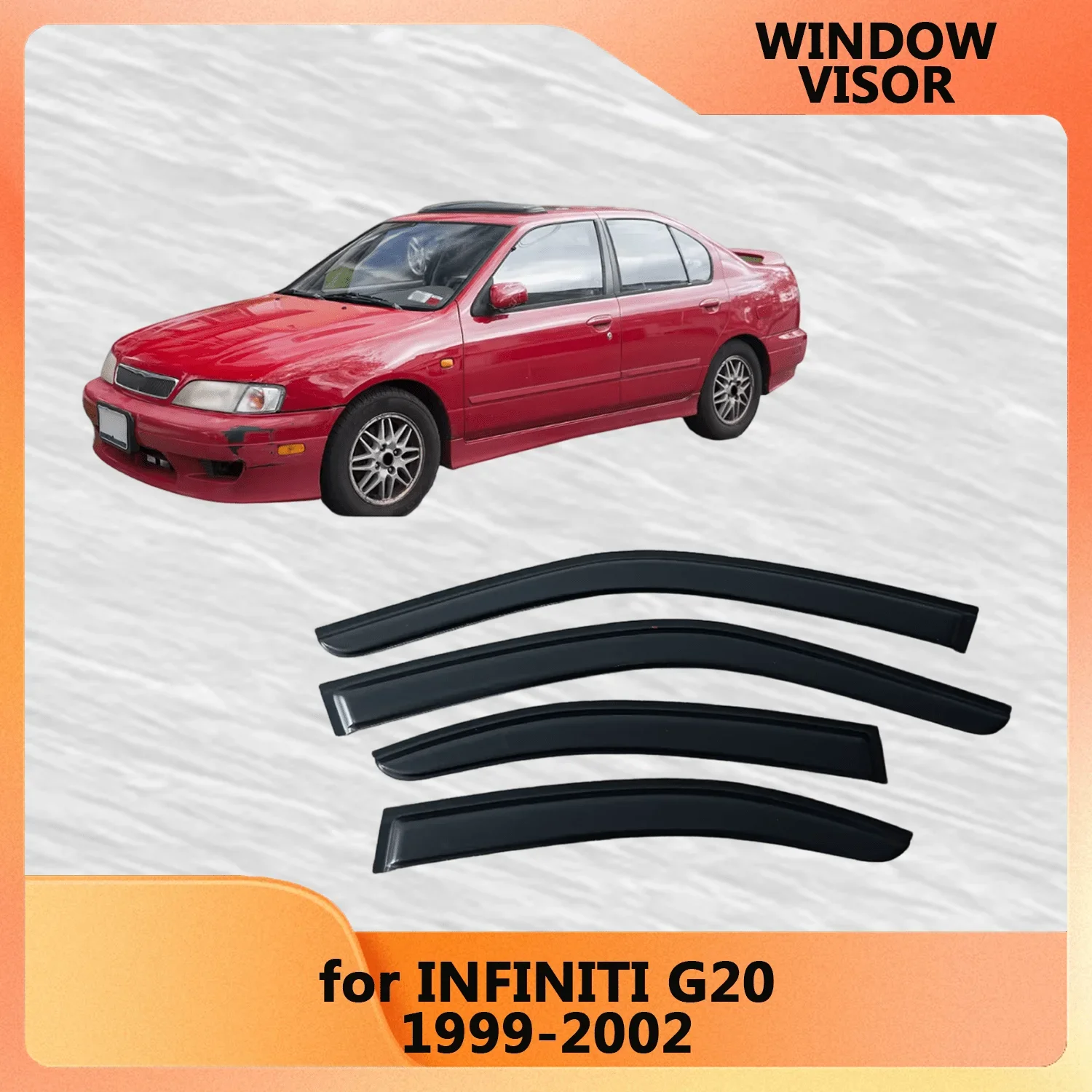 

Оконный козырек для INFINITI G20 1999 2000 2001 2002, ветрозащитные дефлекторы, защита от дождя, дверной козырек, вентиляционные шторы