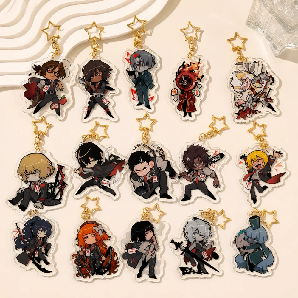 

Anime Game Limbus Company Acrylic Keychain Chibi Yi Sang Dante Faust Don Quixote Ryoshu Bag Charm Collectible Fans Gift