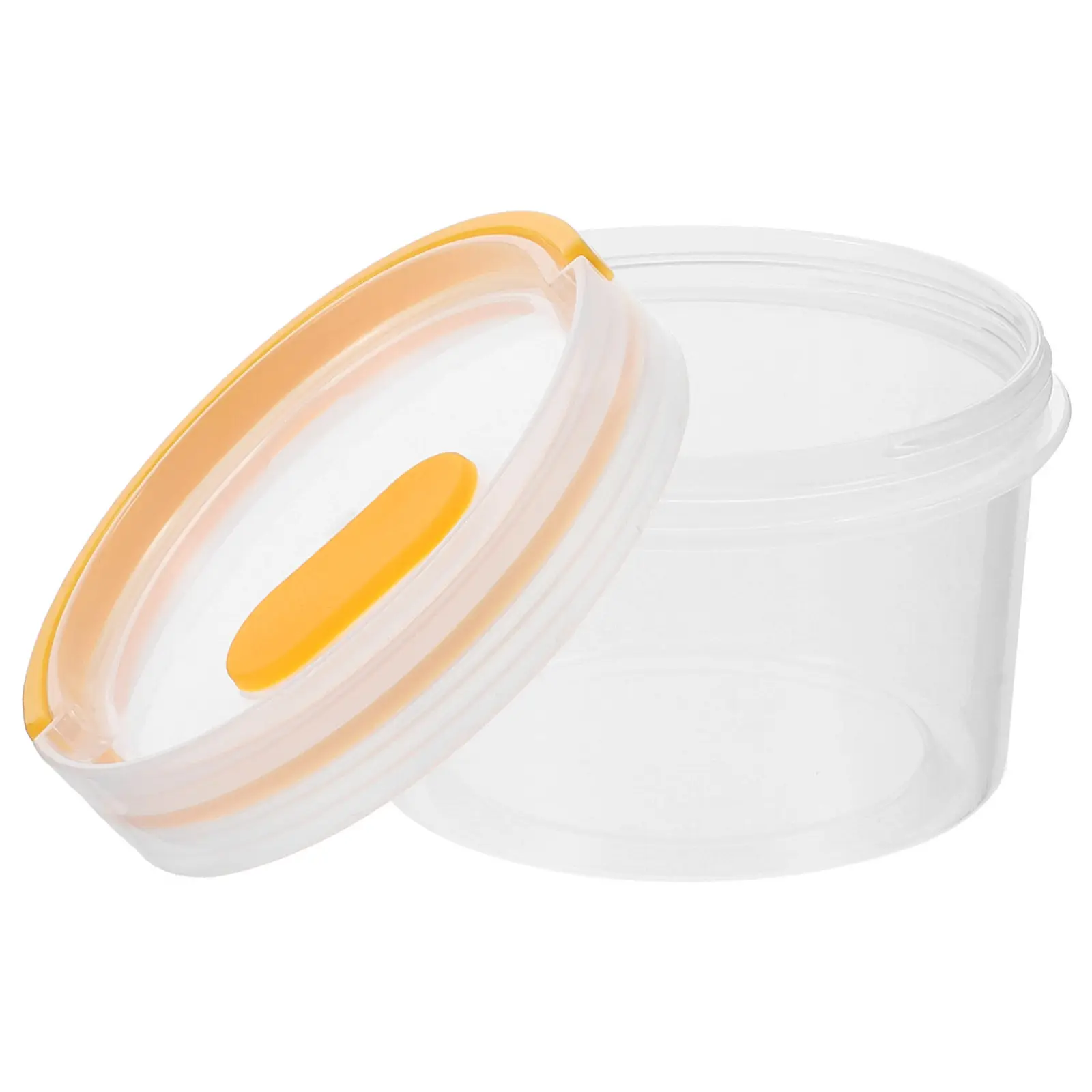 

Round Yogurt Storage Cup Transparent Freezer Box Multi-Functional Portable Ice Cream Container Fresh Keeping Food Holder