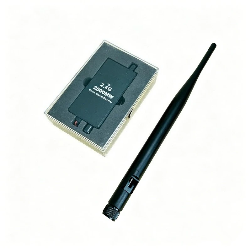 Happymodel 2.4G 2000mW Radio Signal Booster, 11dB Gain, 5V-15V, for FPV Drone Transmitter Range Extender