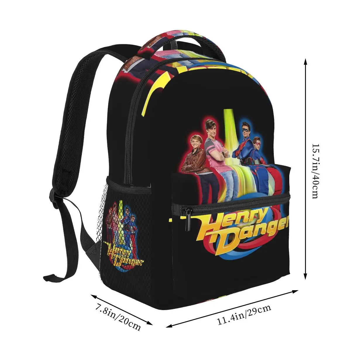 Henry Danger Secret Identities Backpack Hot Sale Daypack Large Capacity Boys Girls BookBag School Bag Shoulder Bags Men Women
