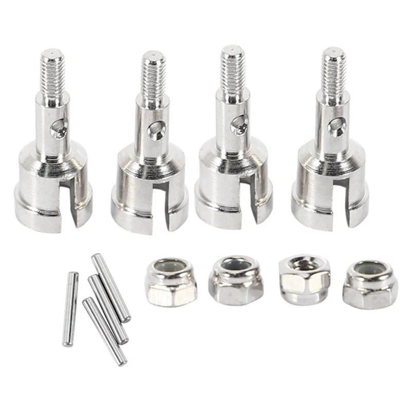 

B49B-10 Set Wheel Conversion Set Axle & 12Mm Hex Dive Hub Turn 1/10 On Road For Wltoys 1/18 A959 A969 A979 A959B A969-B