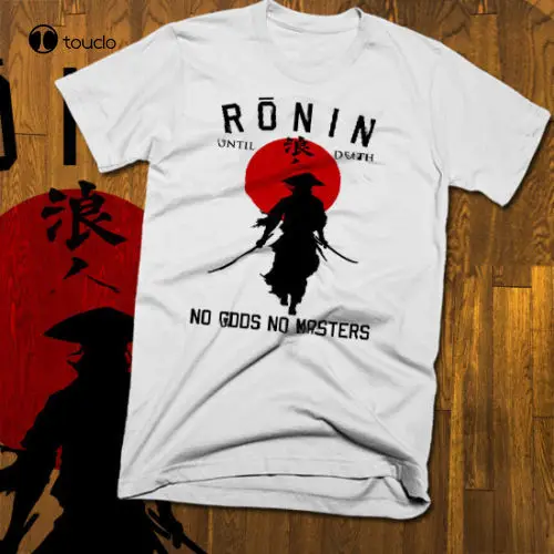 

Samurai T-Shirt Ronin Japanese Bushido Code Kanji Retro New Summer Fashion Men Short-Sleeved Cotton Customize T Shirts Unisex