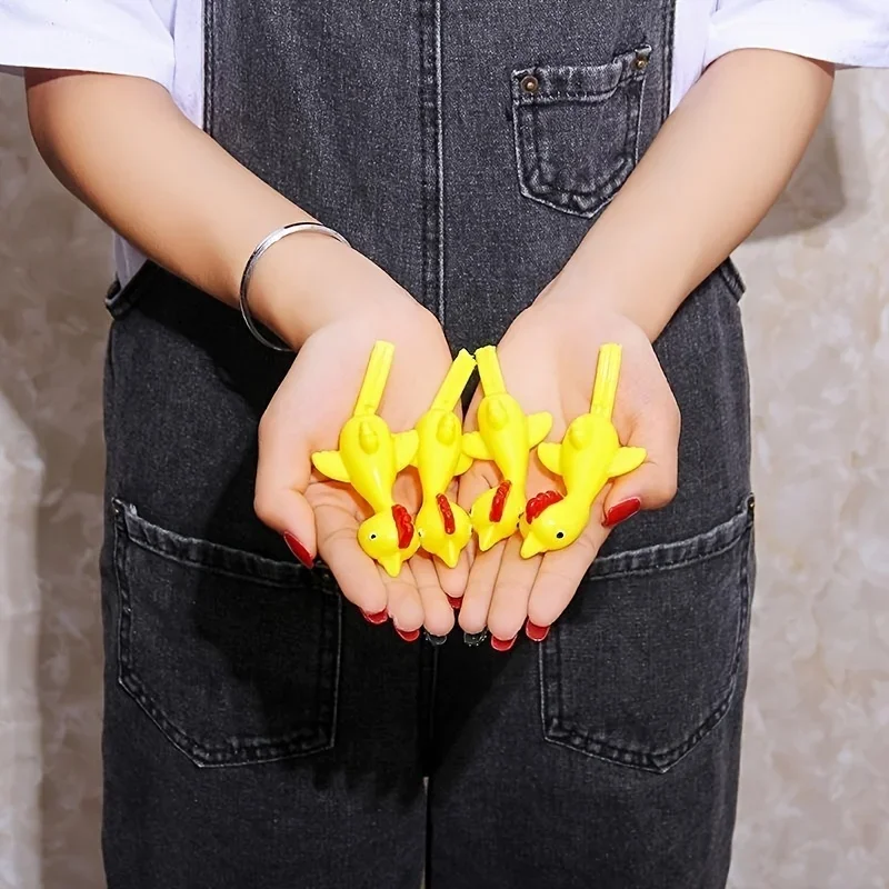 10 قطعة مقلاع الدجاج المطاطي دجاج نفض الدجاج تحلق الدجاج فلينجرز الإجهاد الكمامة اللعب ، مضحك عيد الميلاد عيد الفصح الفراخ #5