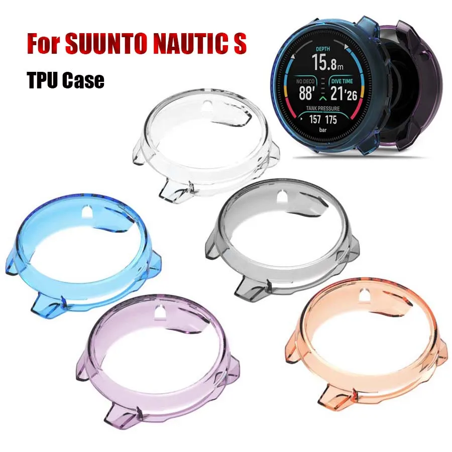 

Soft TPU Case For SUUNTO Nautic S Samrt Watch Bumper Protective Cover Shell For Suunto Nautic S Protector Frame Case Accessories