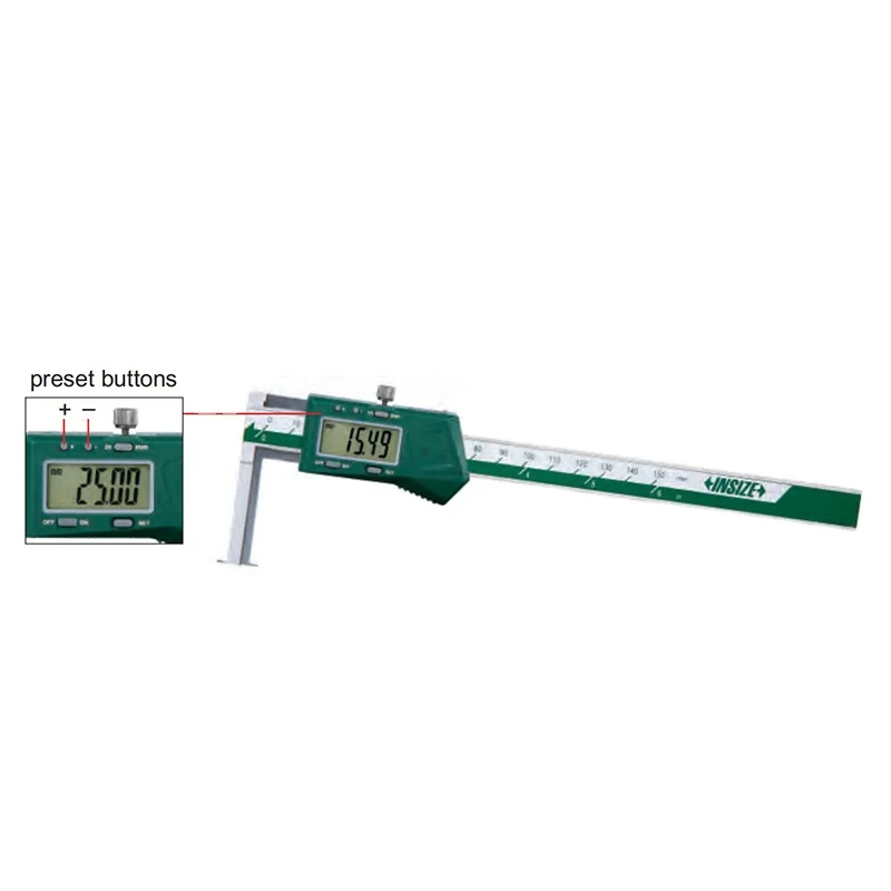 INSIZE 1520-150 measuring range 11-150mm digital inside groove calipers