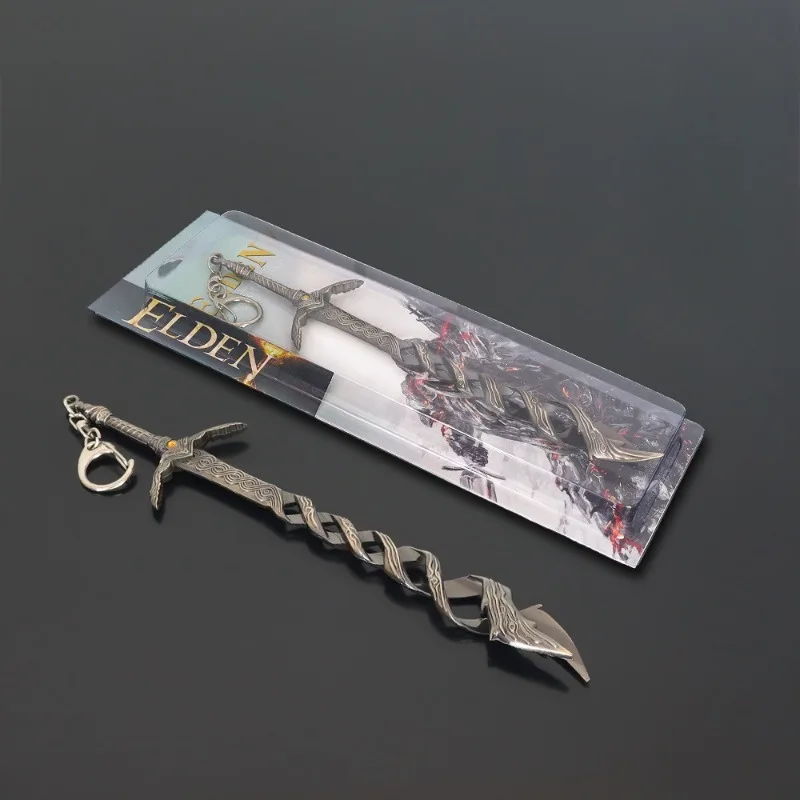 22cm Elden Peripheral Game Godslayer's Greatsword Model Zinc Alloy Room Decoration Key Chain Pendant Collector Gifts Toys
