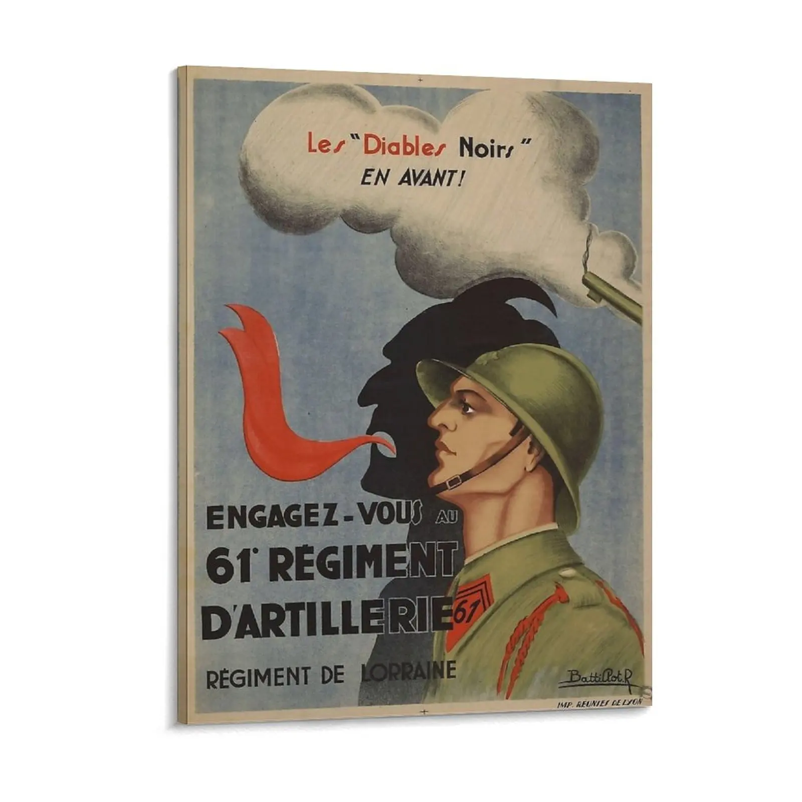 French Foreign Legion Recruitment Poster Canvas Painting Wall Decor Foreign Legion Recruitment Framed Wall Painting