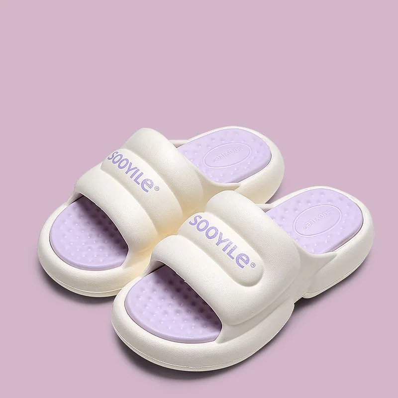 Asgard 2024 Summer New Slippers For Women Soft EVA Platform Cloud Slipper Home Non-slip Breathable Slides Light Casual Flip-Flop