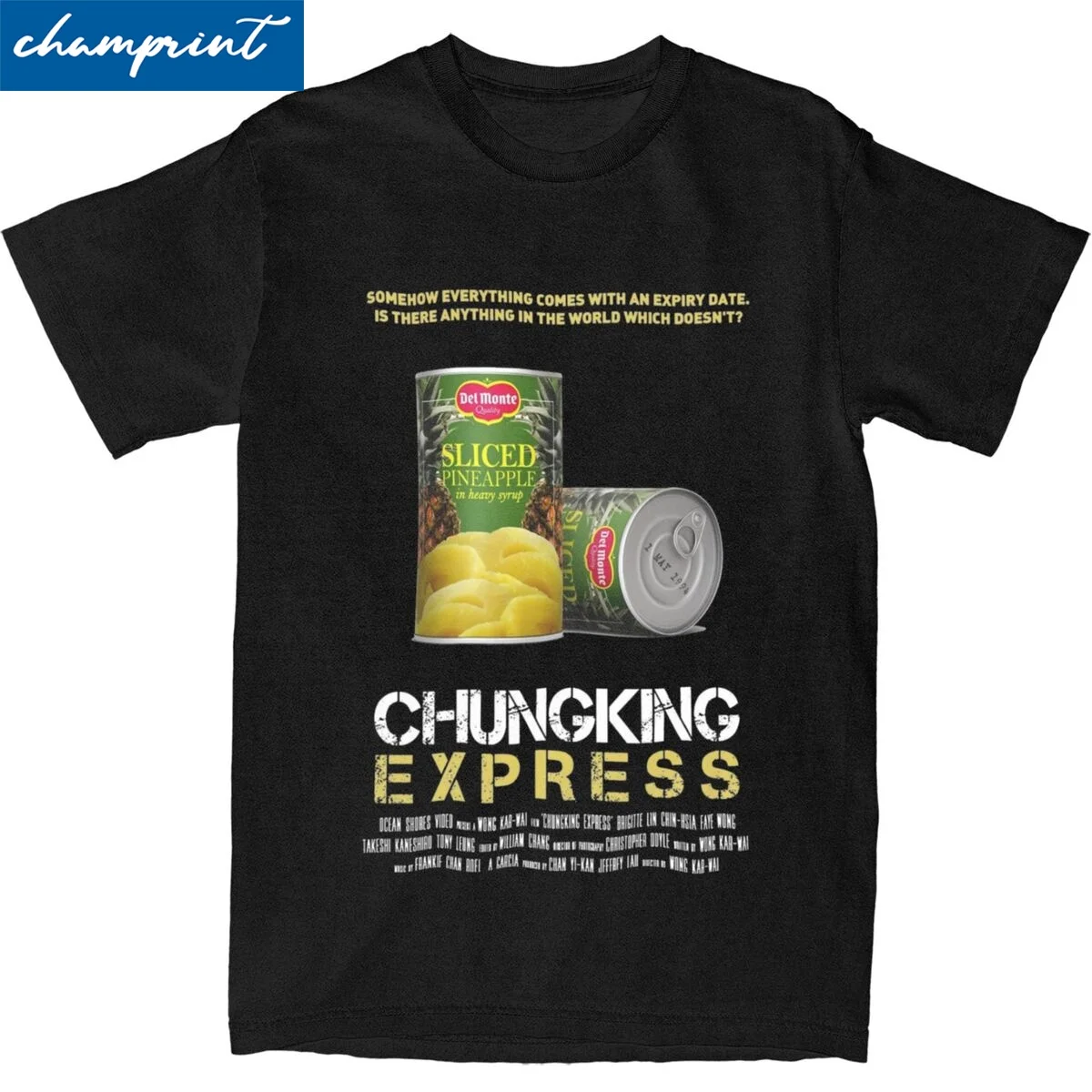 Print Chungking Express By Wong Kar Wai Movie Art Quote T Shirt Unisex Crewneck Short Sleeve Clothing Cotton Summer Clothing