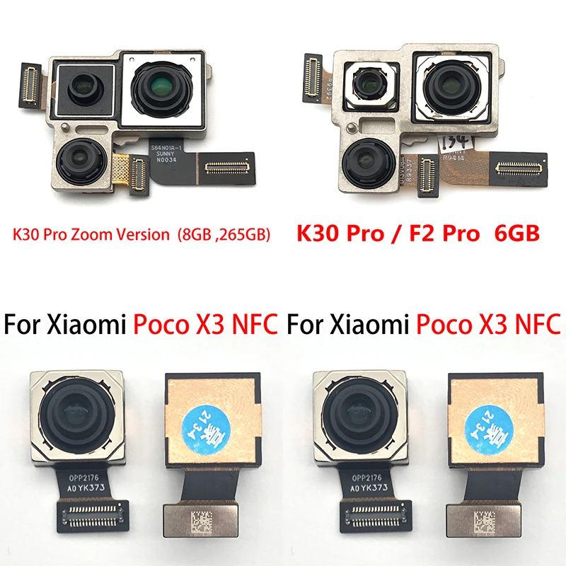 

5PCS Lots For Xiaomi Redmi K30 Pro / Mi F2 Pro Poco X3 NFC Rear Big Back Camera Flex Cable Main Camera Module Replacement Parts