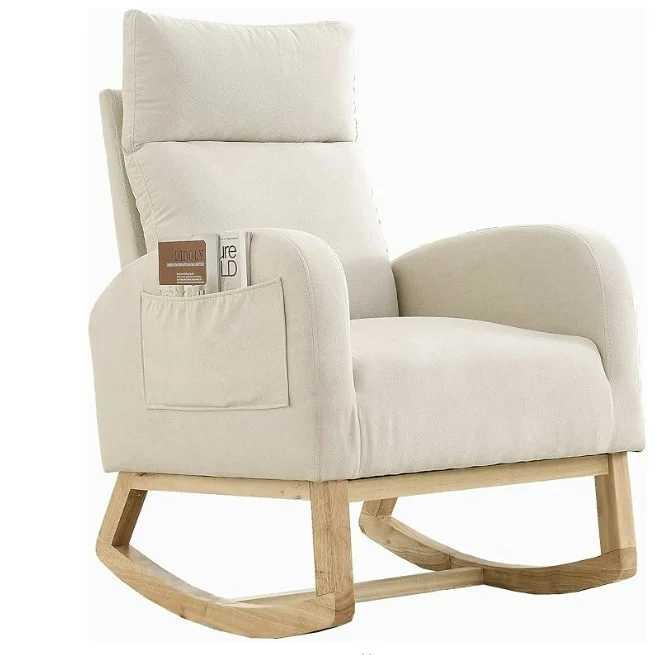 #Modern Lazy Solid Wood Living Room, Bedroom, Sofa, and Rocker Chair