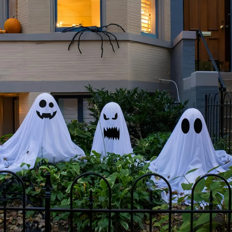 

2024 Newest 165CM Outdoor Halloween LED Decoration (for Front Porch, Patio, Eerie, Easy To Assemble Halloween Ghost)