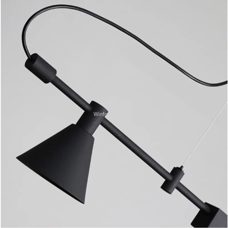 Imagem -05 - Nordic Designer Led Chandelier Home Decor Spot Light Preto para Mesa Jantar Bar Cozinha Lâmpada Pingente Suspensão Fixture