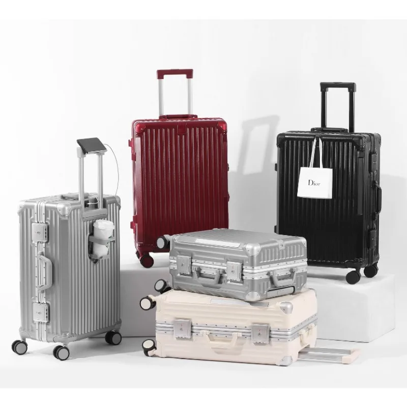 Travel boarding Aluminum frame 20 inch luggage women's business generous customs lock 26 inch pull bar box men's business travel