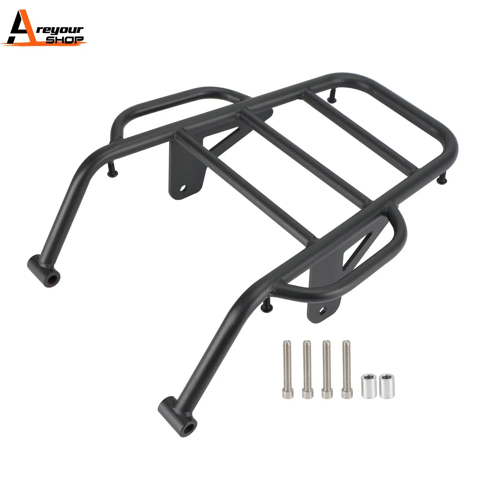 Areyourshop Rear Cargo Rack with Grab Handle Rail for Kawasaki KLX230 KLX 230 S/SE 2020 - 2022