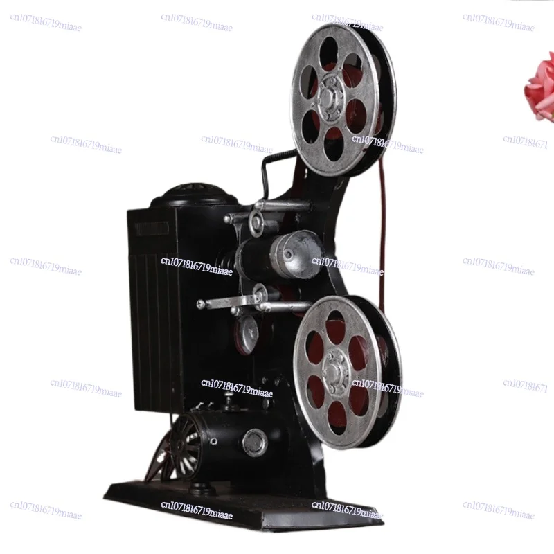 

Simulation old-fashioned projector model creative cinema window decoration props ornament