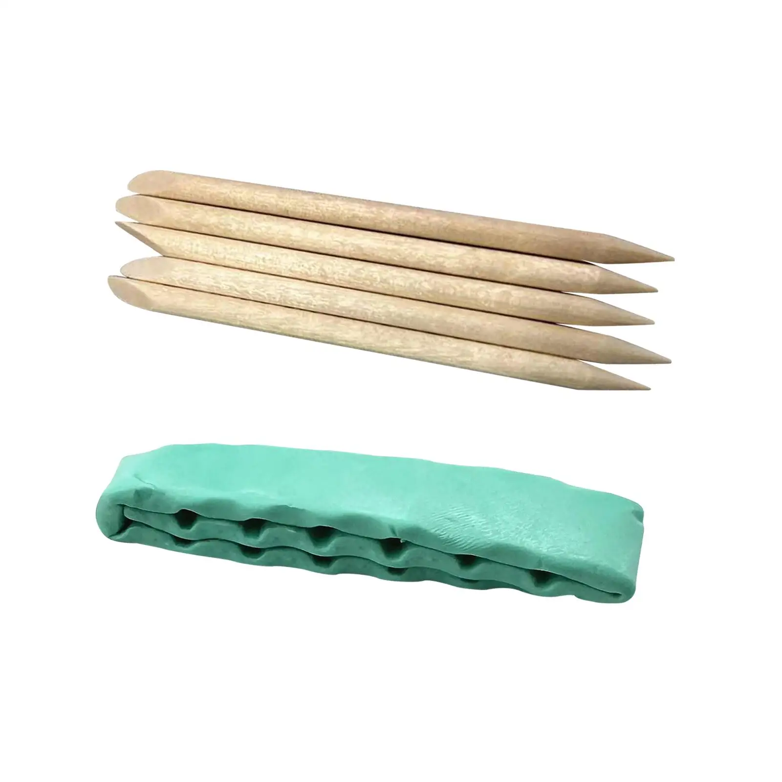 Watch Cleaning Clay Portable Professional Watch Cleaner with 5Pcs Wooden Stick for Watch Repairing Watchmaking Accessories